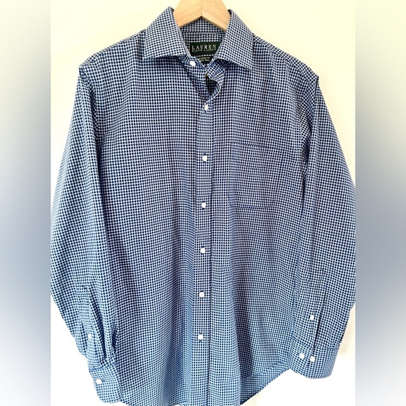 Lauren Ralph Lauren Classic Fit Wrinkle Free Plaid Button Down Shirt - Picture 2 of 10